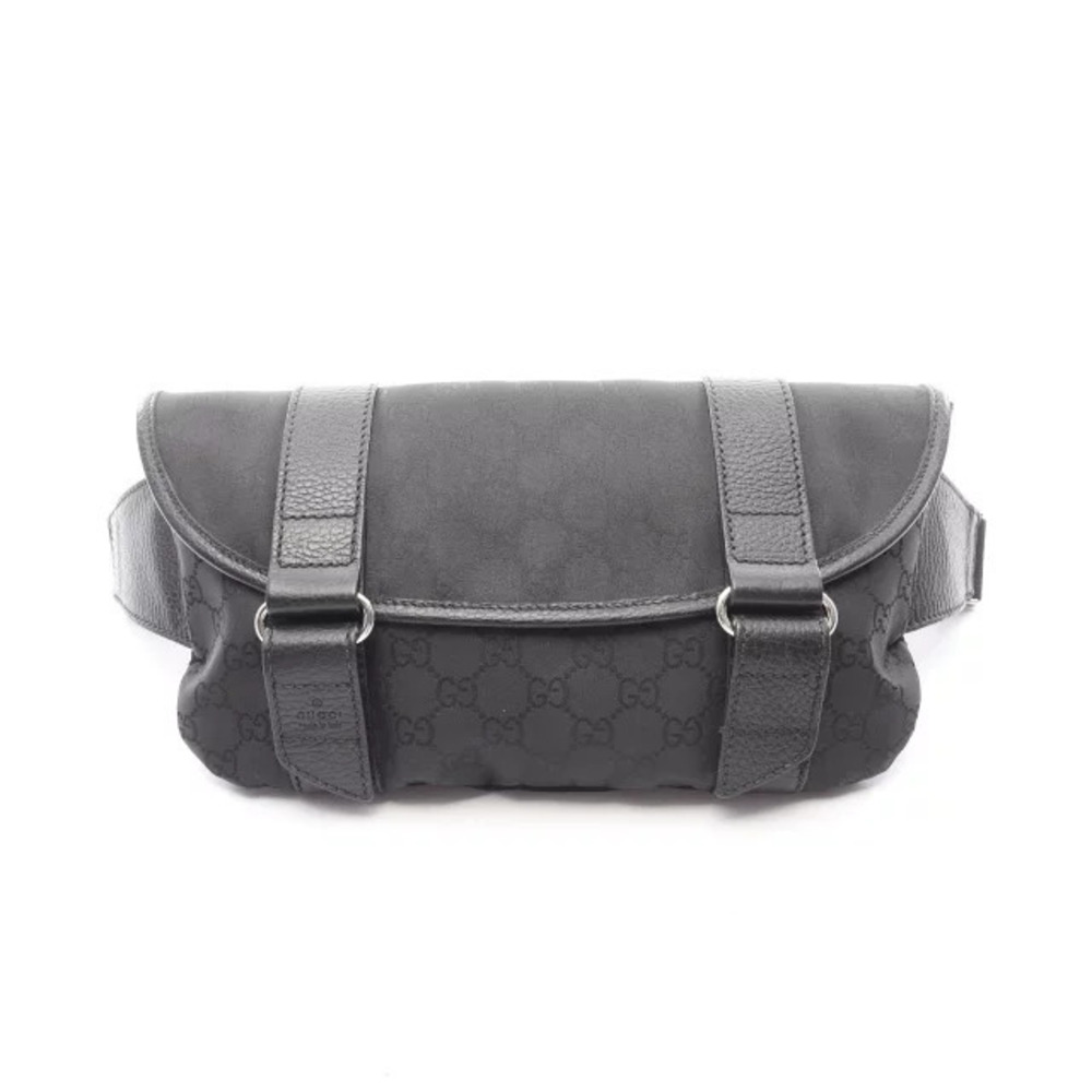 Gucci GG Waist Bag Body Leather Black